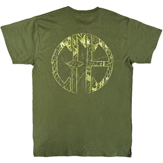 Pantera T-Shirt: Green Logo (Green) (Back Print)