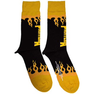 Pantera Ankle Socks: Flame (Black)