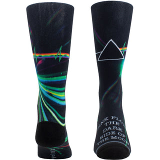 Pink Floyd Crew Socks: Dark Side of the Moon Sublimation (Black) (UK Size 6.5 - 11)
