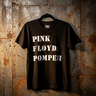 Pink Floyd Carbon T-Shirt: Pompeii Stencil (Black)