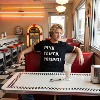 Pink Floyd Carbon T-Shirt: Pompeii Stencil (Black)