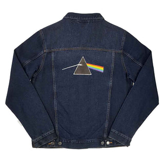 Pink Floyd Denim Jacket: Dark Side of the Moon Oval (Back Print)