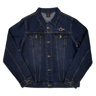 Pink Floyd Denim Jacket: Dark Side of the Moon Oval (Back Print)