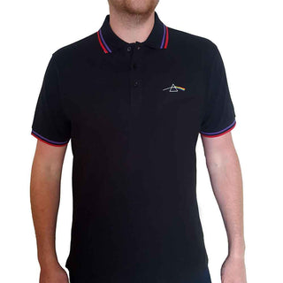 Pink Floyd Unisex Polo Shirt: Dark Side of the Moon Prism