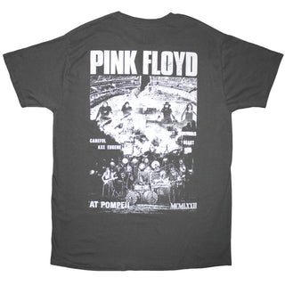 Pink Floyd T-Shirt: Pompeii Collage (Charcoal Grey) (Back Print)