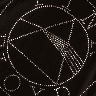 Pink Floyd Ladies Embellished T-Shirt: Circle Logo (Diamante)