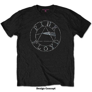 Pink Floyd Embellished T-Shirt: Circle Logo (Diamante)