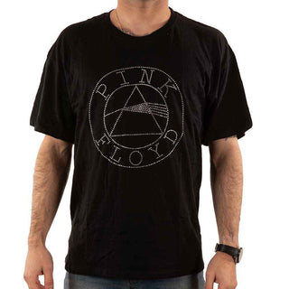 Pink Floyd Embellished T-Shirt: Circle Logo (Diamante)