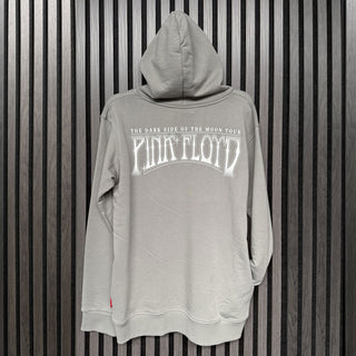 Pink Floyd Unplugged Pullover Hoodie: Carnegie Hall Poster (Grey) (Back Print)