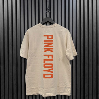 Pink Floyd Unplugged T-Shirt: Pompeii Circle Wash (Sand) (Back Print)
