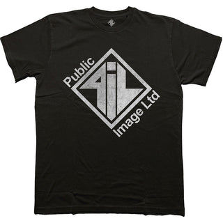 PIL (Public Image Ltd) T-Shirt: Diamond Logo & Text (Black)