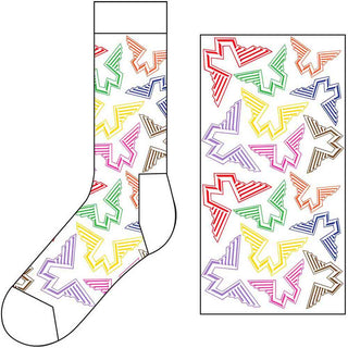 Paul McCartney Ankle Socks: Wings Logos