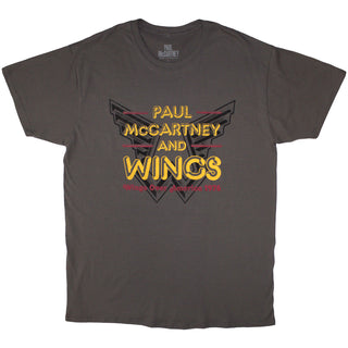 Paul McCartney T-Shirt: Wings Over America '76 (Charcoal Grey)