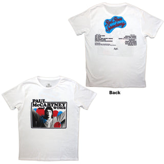 Paul McCartney T-Shirt: Photo Rose (White) (Back Print)