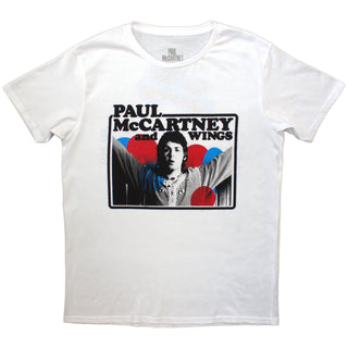 Paul McCartney T-Shirt: Photo Rose (White) (Back Print)