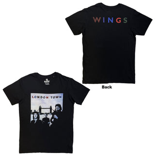 Paul McCartney T-Shirt: London Town (Black) (Back Print)