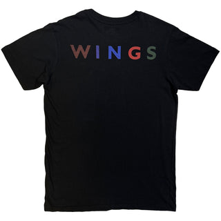 Paul McCartney Unisex T-Shirt : London Town (Black) (Back Print)