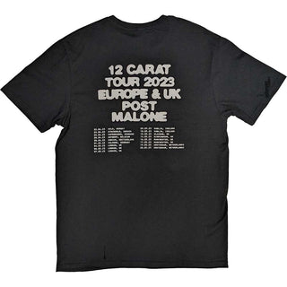 Post Malone T-Shirt: Fangs 2023 Tour Dates (Back Print & Ex-Tour)