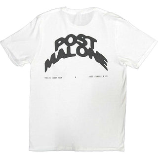 Post Malone T-Shirt: Curved Logo 2023 Tour (Back Print & Ex-Tour)