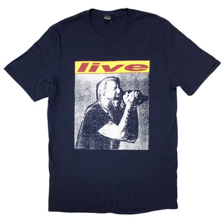 Post Malone Unisex T-Shirt: Live In Concert (Navy Blue) (Back Print & Ex-Tour)