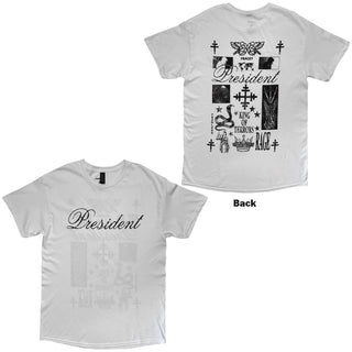 President T-Shirt: King Of Terrors (White) (Back Print)
