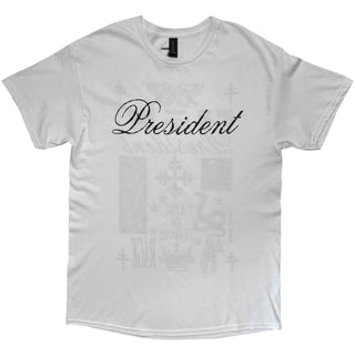 President T-Shirt: King Of Terrors (White) (Back Print)