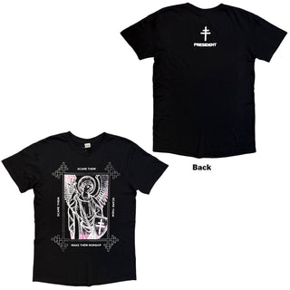 President T-Shirt: Angel (Black) (Back Print)