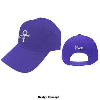 Prince Baseball Cap: White Symbol