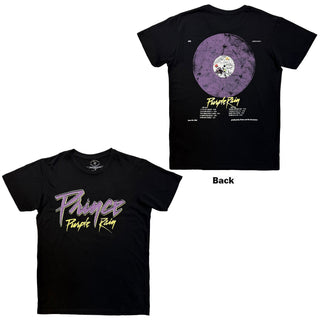 Prince Carbon T-Shirt: Purple Rain 40th Anniversary (Black) (Back Print)