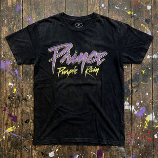Prince Carbon T-Shirt: Purple Rain 40th Anniversary (Black) (Back Print)