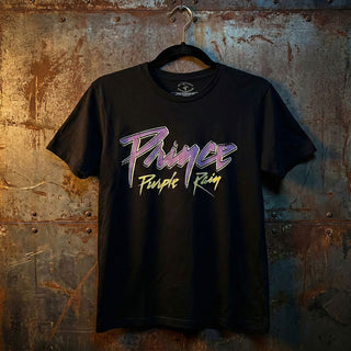Prince Carbon T-Shirt: Purple Rain 40th Anniversary (Black) (Back Print)