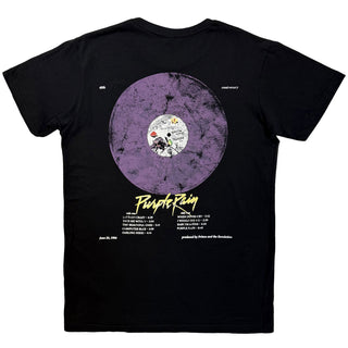 Prince Carbon T-Shirt: Purple Rain 40th Anniversary (Black) (Back Print)
