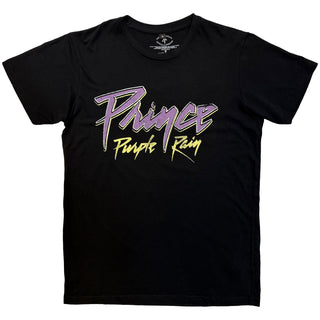 Prince Carbon T-Shirt: Purple Rain 40th Anniversary (Black) (Back Print)