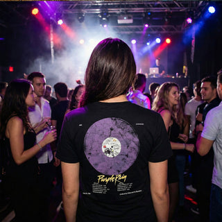 Prince Carbon T-Shirt: Purple Rain 40th Anniversary (Black) (Back Print)