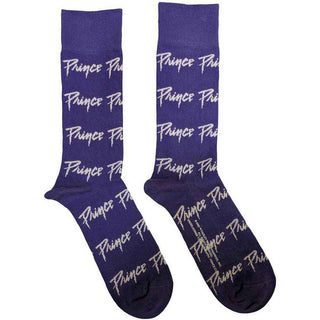 Prince Ankle Socks: Logo Repeat (Purple)