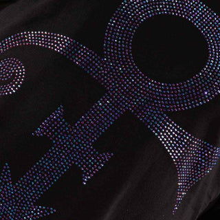 Prince Ladies Embellished T-Shirt: Purple Symbol