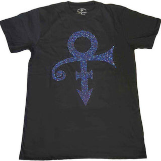 Prince Embellished T-Shirt: Purple Symbol