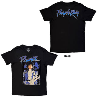 Prince T-Shirt: Purple Rain Box (Black) (Back Print)
