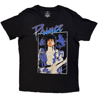 Prince T-Shirt: Purple Rain Box (Black) (Back Print)