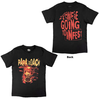 Papa Roach T-Shirt: Infest (Black) (Back Print)