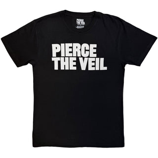 Pierce The Veil T-Shirt: Logo Mono (Black)