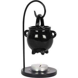 Spiral Oil Burner: Hanging Cauldron (Black)