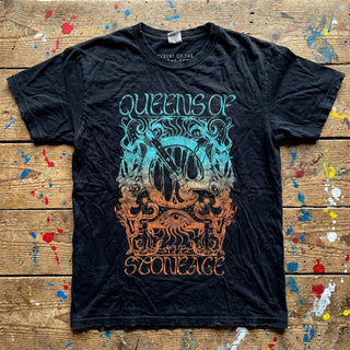 Queens Of The Stone Age Carbon T-Shirt: Montage (Black)