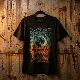 Queens Of The Stone Age Carbon T-Shirt: Montage (Black)