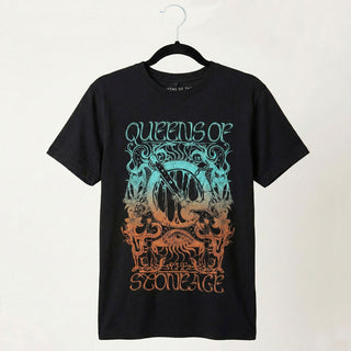 Queens Of The Stone Age Carbon T-Shirt: Montage (Black)