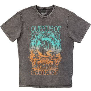 Queens Of The Stone Age Stone Wash T-Shirt: Montage