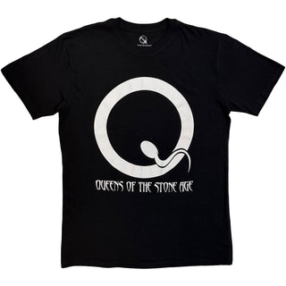 Queens Of The Stone Age T-Shirt: Sperm Logo Mono (Black)