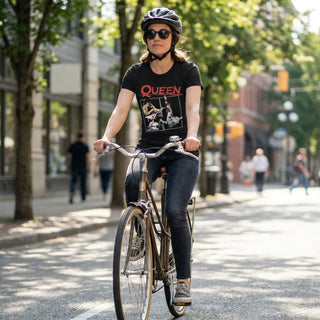 Queen Premium Carbon T-Shirt: Poster (Black)