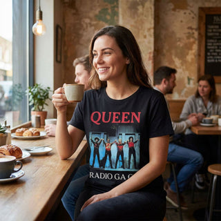 Queen Premium Carbon T-Shirt: Radio Ga Ga (Black)