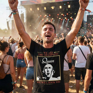 Queen Premium Carbon T-Shirt: We Are The Champions (Black)